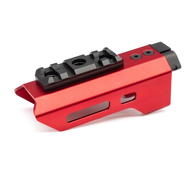 AA CNC Aluminum M-LOK Handguard w Rail for AAP-01 - Red