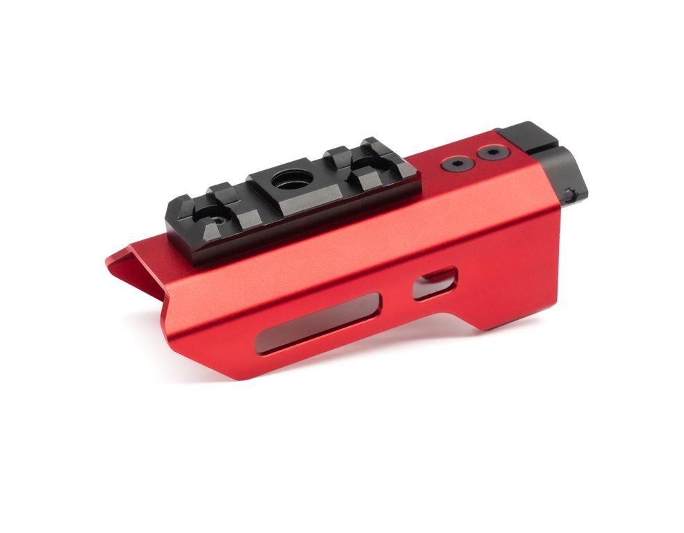 AA CNC Aluminum M-LOK Handguard w Rail for AAP-01 - Red