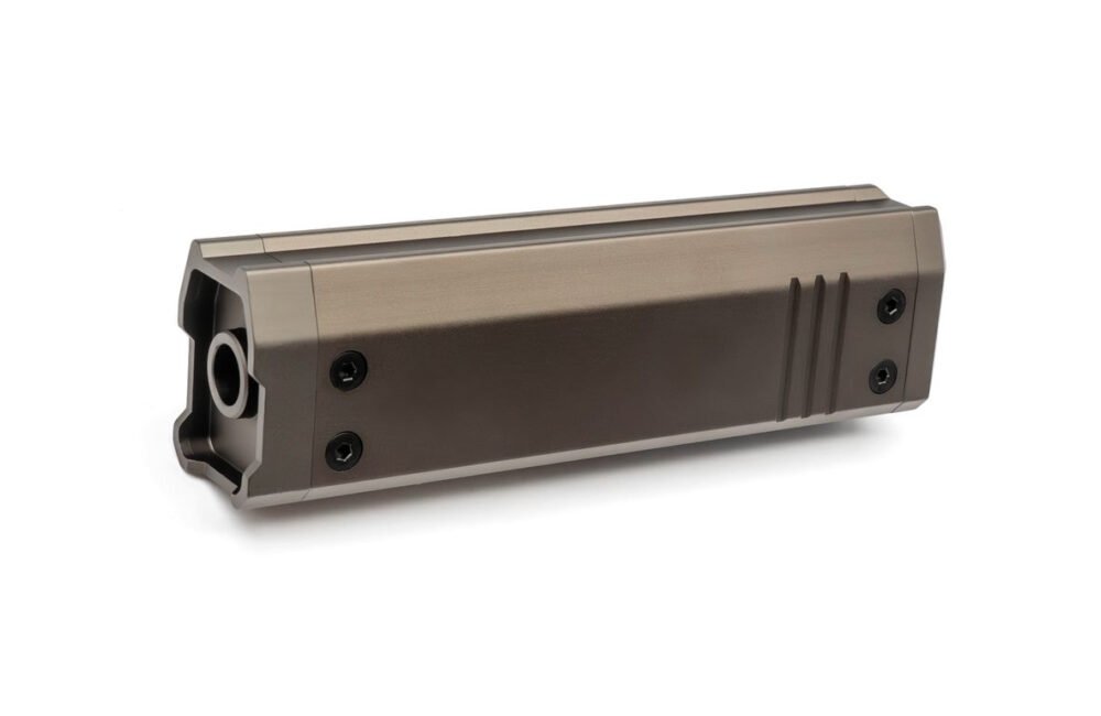 AA CNC Barrel Extension Silencer AAP01 / AAP-01C (130 mm) - Tan