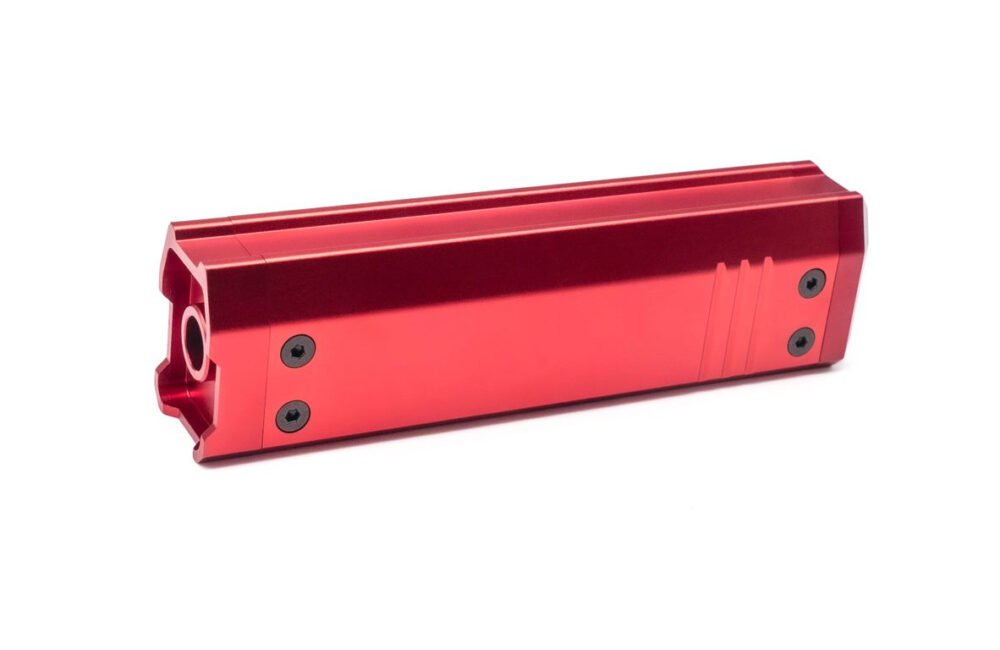 AA CNC Barrel Extension Silencer AAP01 / AAP-01C (130 mm) - Red
