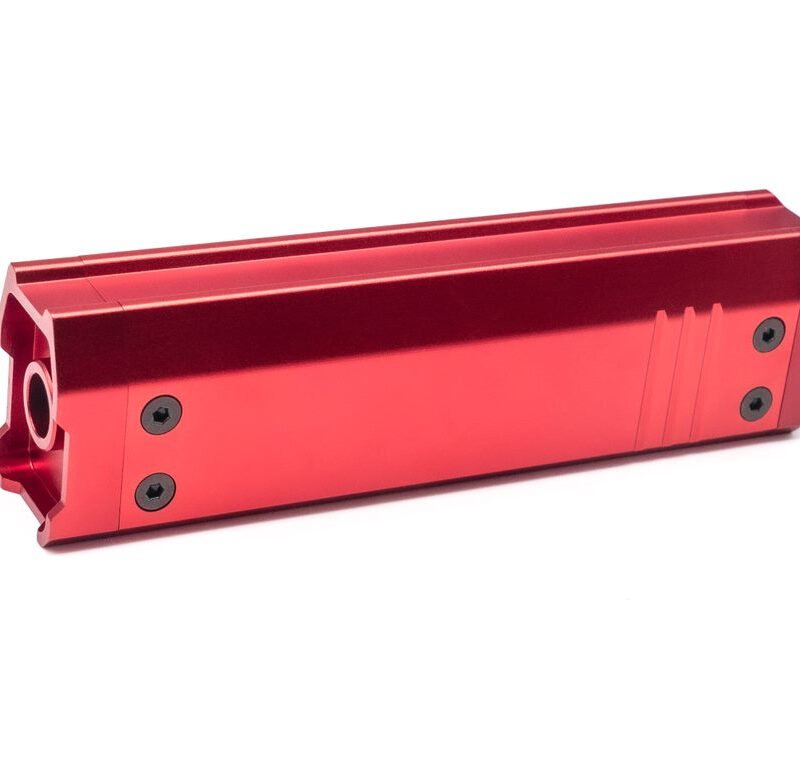 AA CNC Barrel Extension Silencer AAP01 / AAP-01C (130 mm) - Red