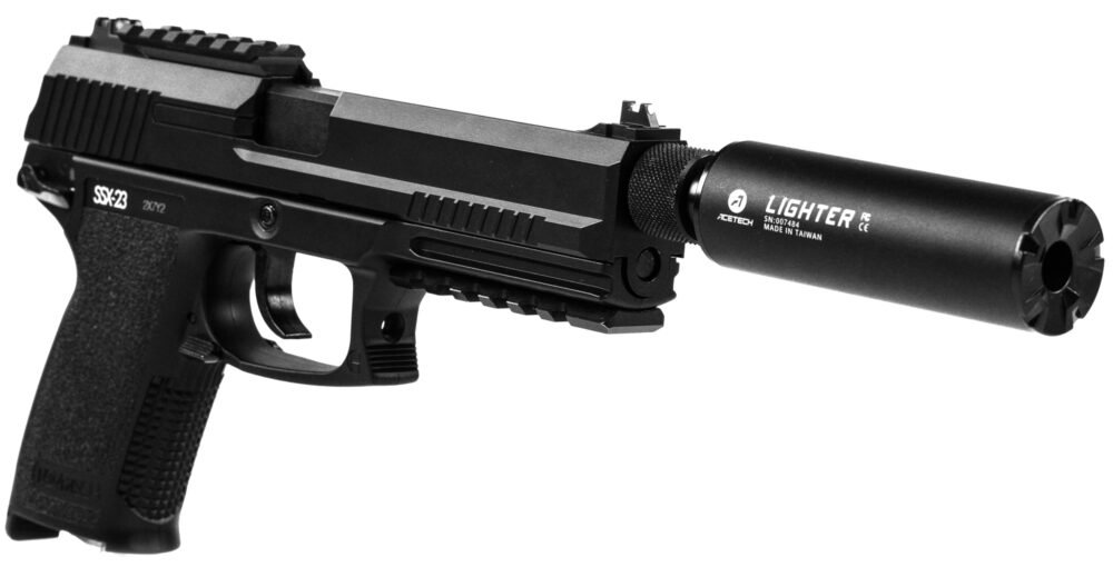 Novritsch SSX23 / MK23 CNC Adapter for 14mm CCW Suppressor - Black