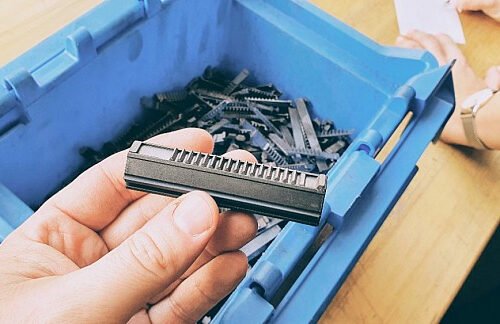 CNC Piston 19 steel teeth - POM