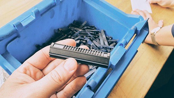 CNC Piston 19 steel teeth - POM