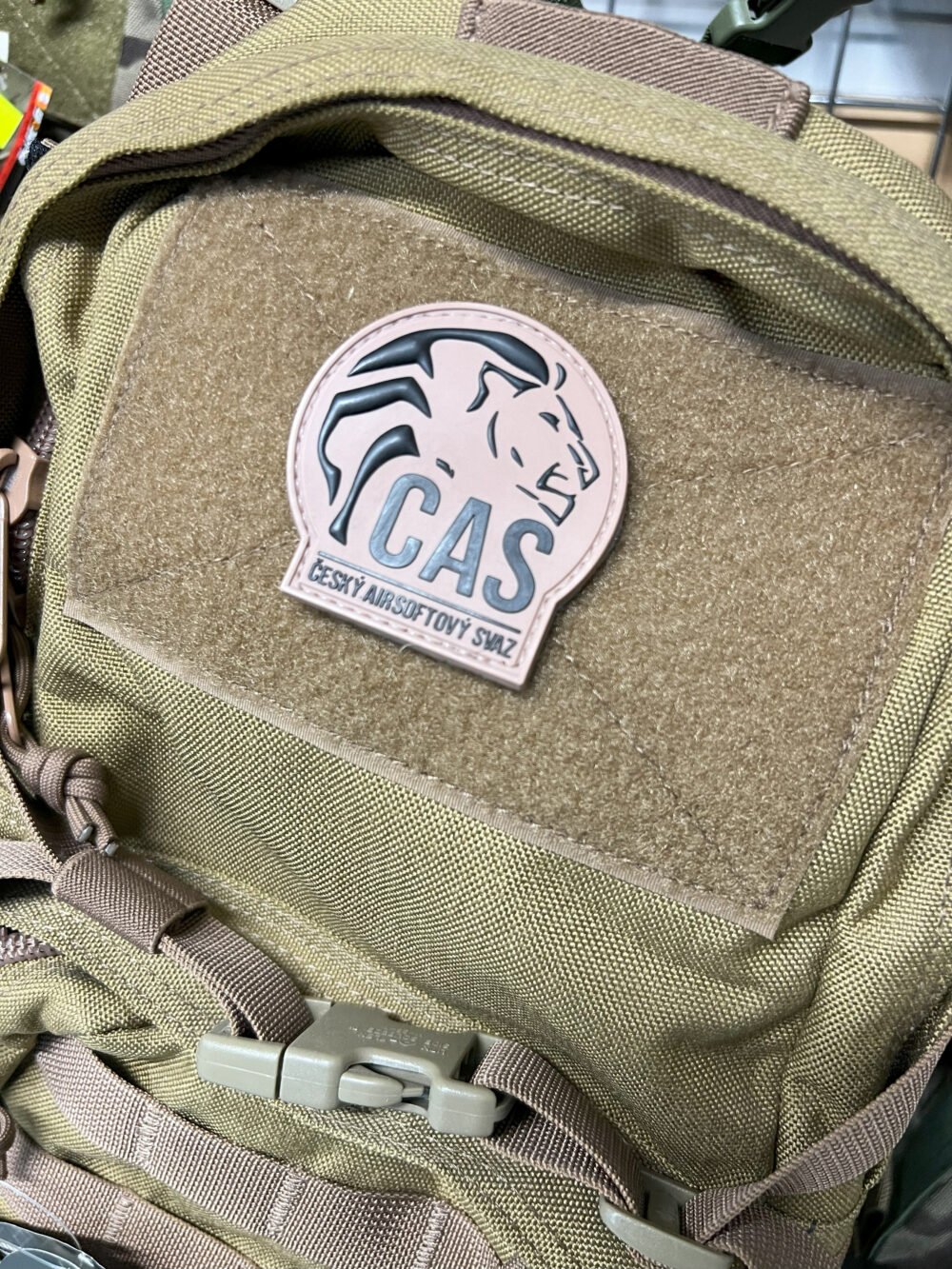 Patch "ČAS" Czech Airsoft Union - TAN