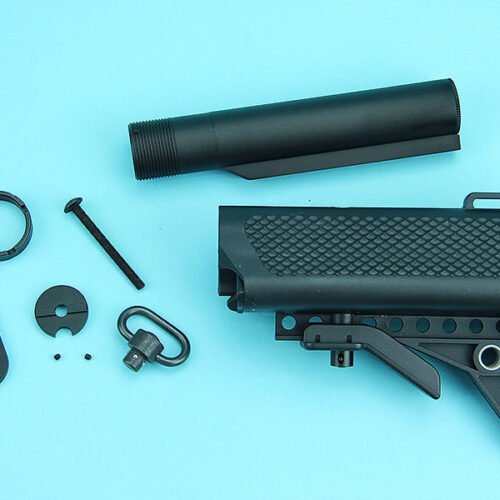 M4A1 Extended Battery Crane Type Buttstock Ball Ball (Black)