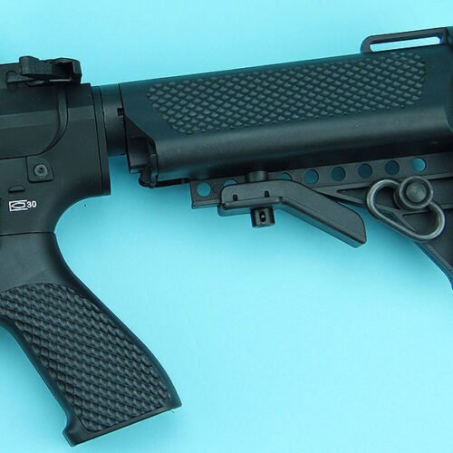 M4A1 Extended Battery Crane Type Buttstock Ball Ball (Black)