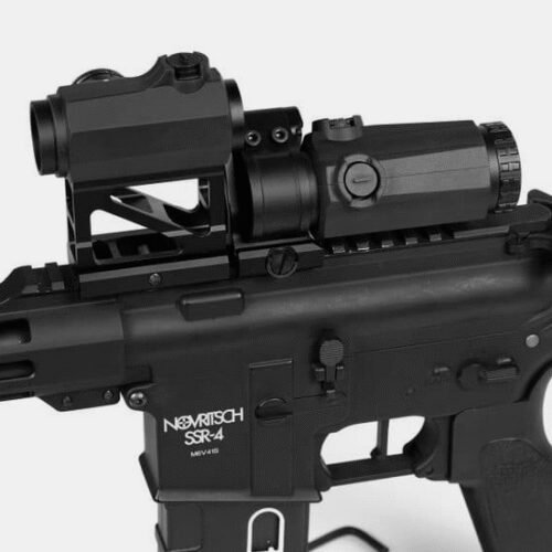 Novritsch High Flip-Up Mount for 30mm Magnifier - Black