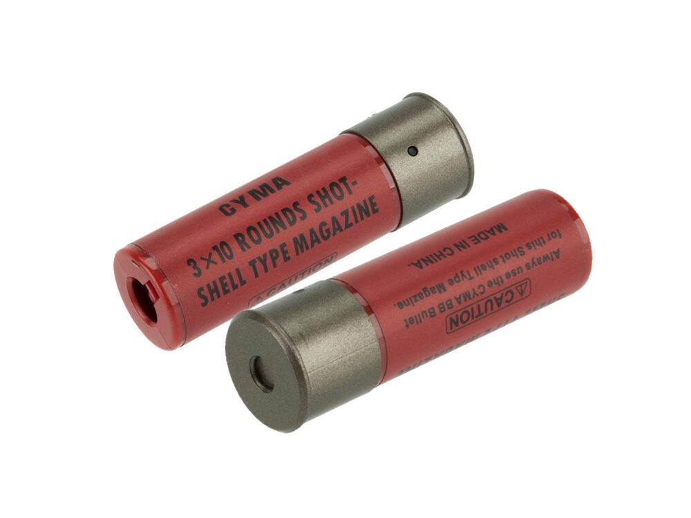 TM Shells for shotgun M870 / SPAS 12 / M3 for 30 BBs, 2 pcs - Red