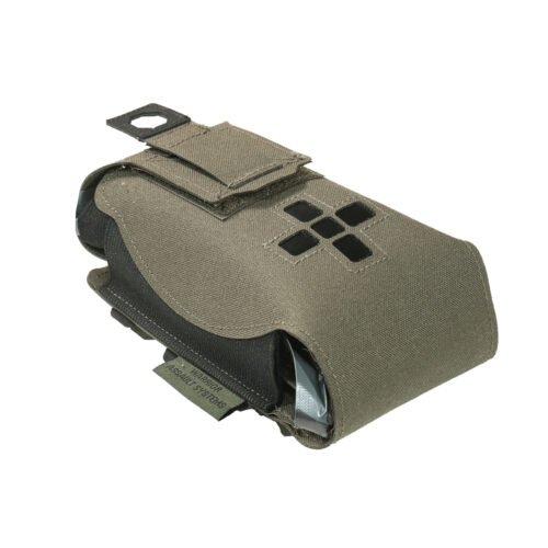 WAS Small Horizontal IFAK Medic Pouch Laser-Cut - Ranger Green