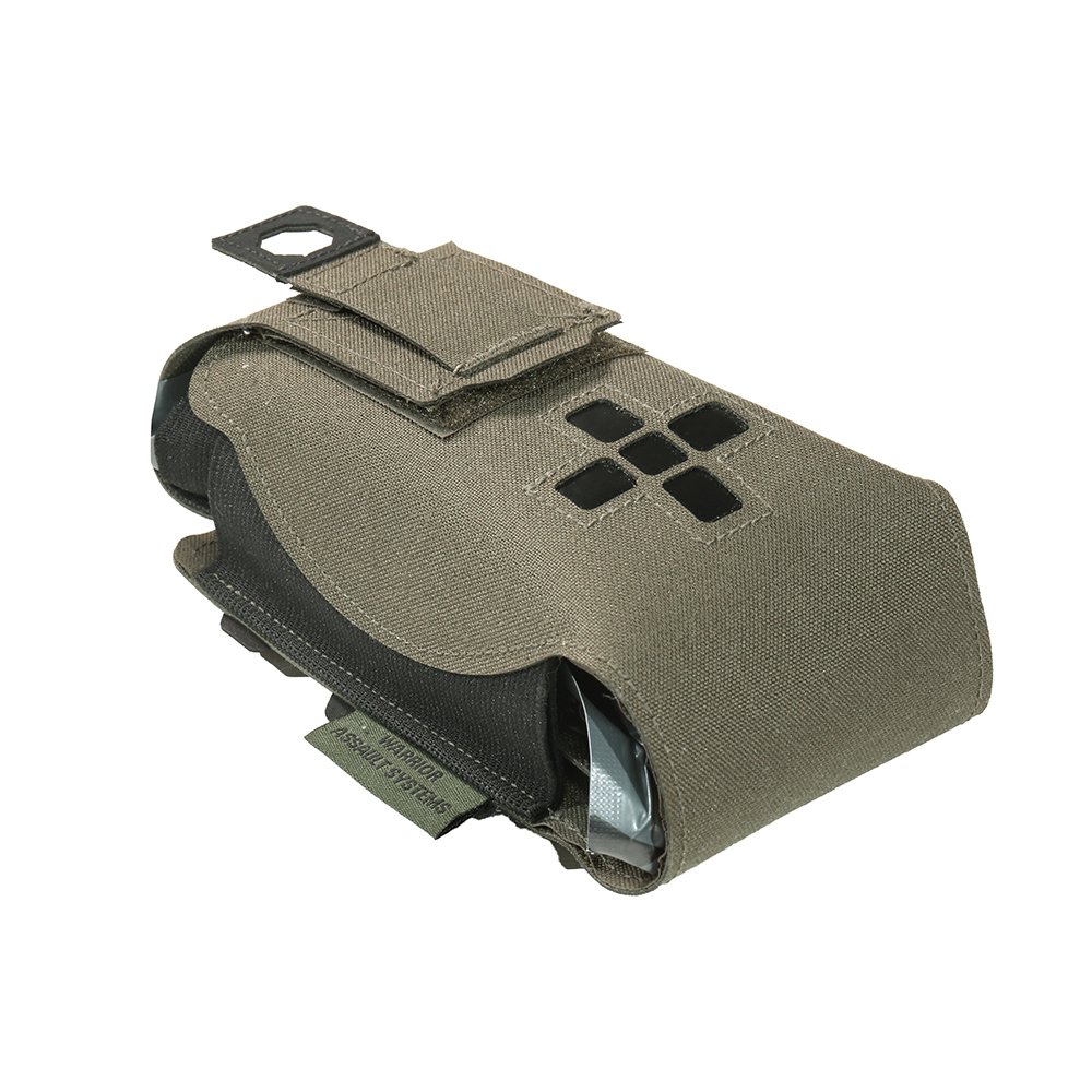 WAS Small Horizontal IFAK Medic Pouch Laser-Cut - Ranger Green
