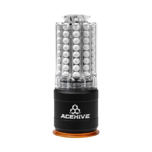 AceTech AceHive 40mm Gas Grenades, 80 BBs (2 pcs) and SPAWNER Loader - Transparent