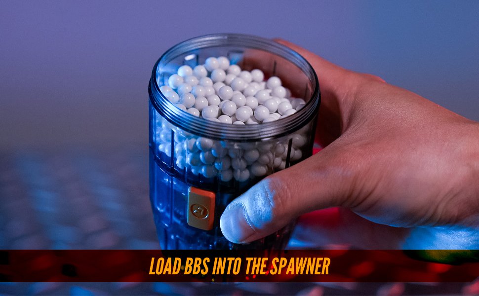 AceTech AceHive 40mm Gas Grenades, 80 BBs (2 pcs) and SPAWNER Loader - Transparent