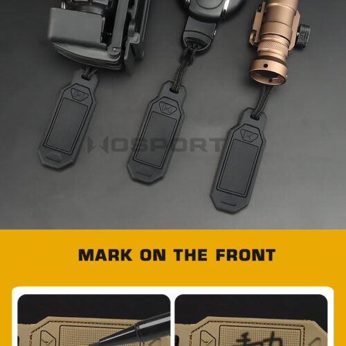 Personalized WoSporT tags (4 pcs) - Olive Drab