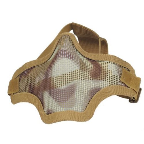 Strike Steel Half Face Mask, TAN - CAMO