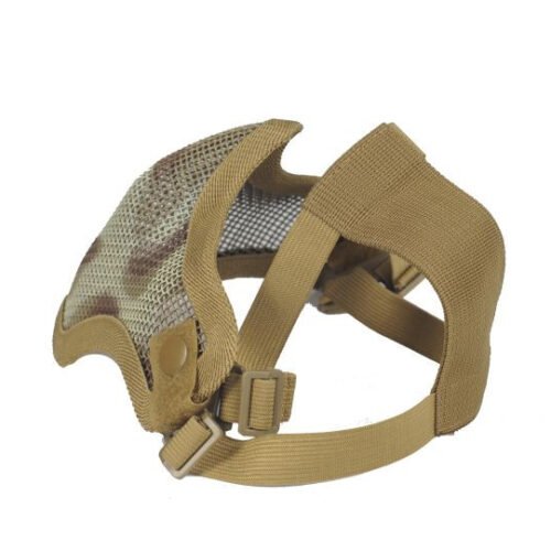 Strike Steel Half Face Mask, TAN - CAMO