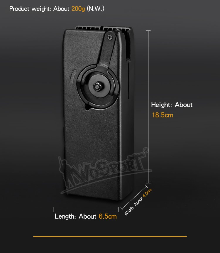 WST Lever Speedloader, 1000 BBs - Transparent (dark)