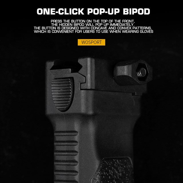 Telescopic Grip with integrated Bipod WST 2.0 - Black