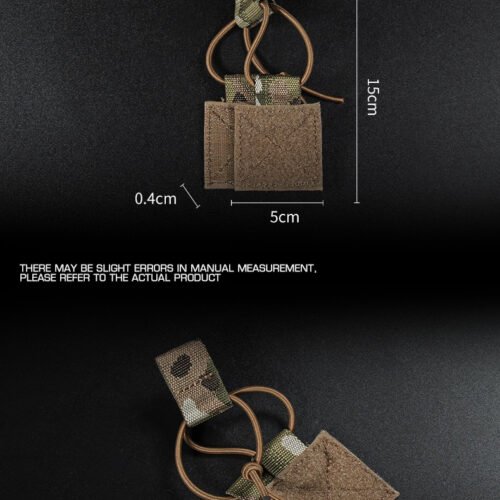 Fastener with velcro for open pouch - MC