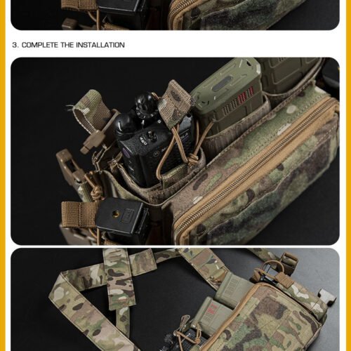 Fastener with velcro for open pouch - MC