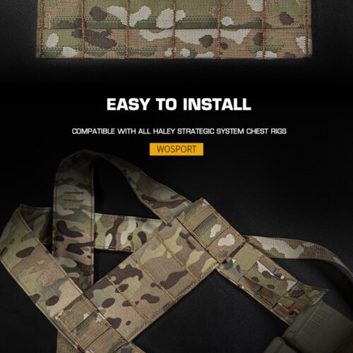 Chest Rig Molle Expansion panel - Black