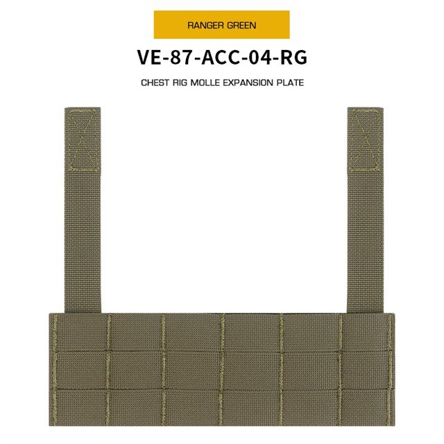 Chest Rig Molle Expansion Plate - Ranger Green