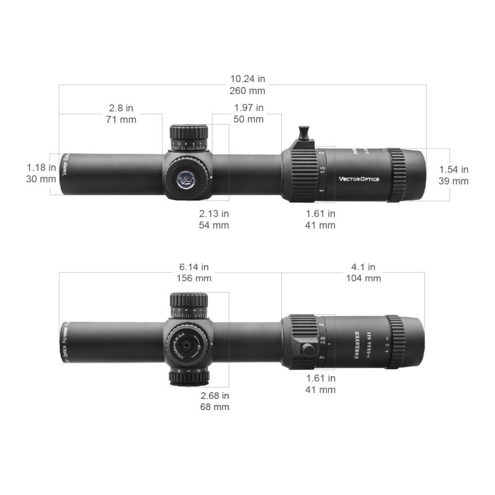 LPVO Riflescope FORESTER 1-5x24 SFP Gen2 - Tan (FDE)