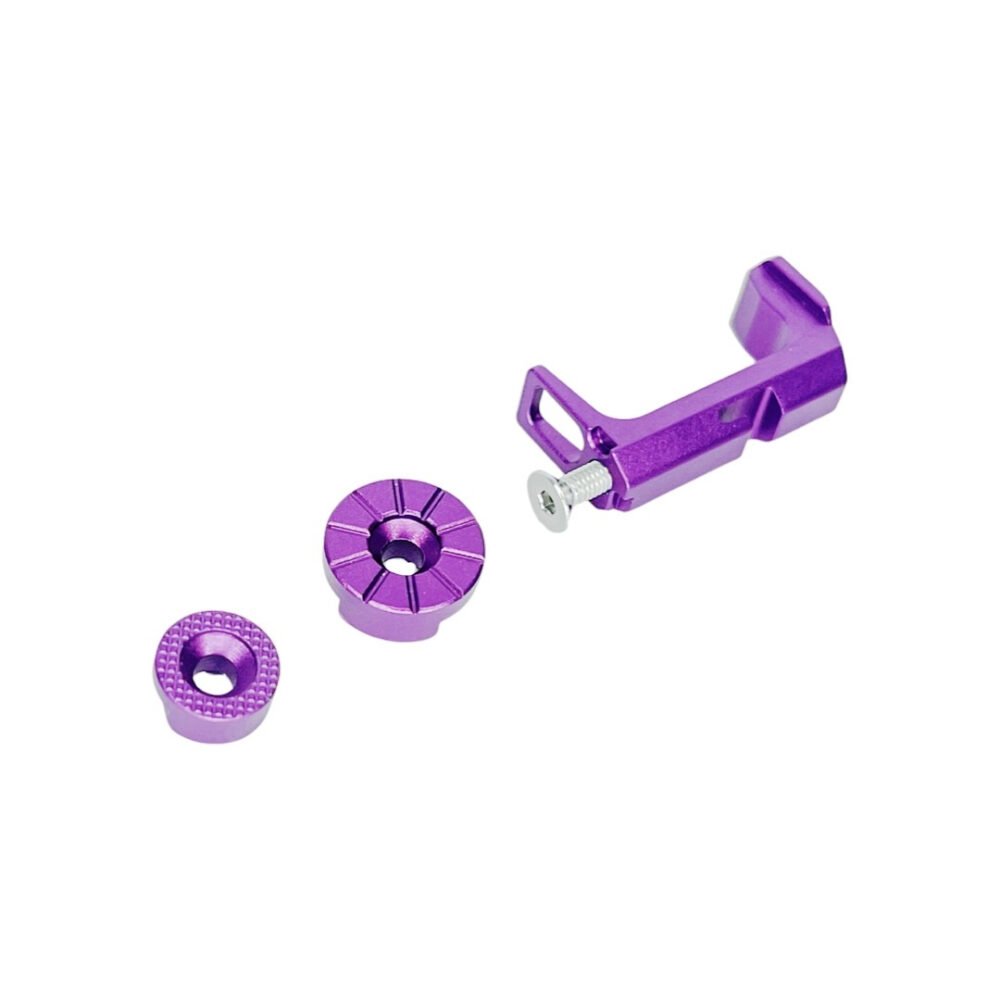 CTM FUKU-2 CNC extended Mag Release for AAP01 - Purple