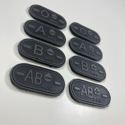 Blood patch 0 NEG - TYPE D - black/grey