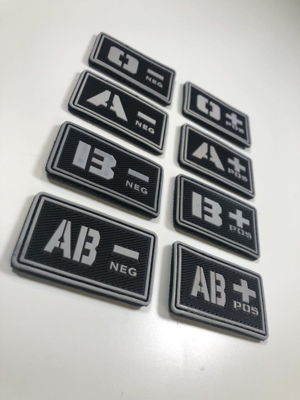 Blood patch AB NEG - TYPE A - black/white