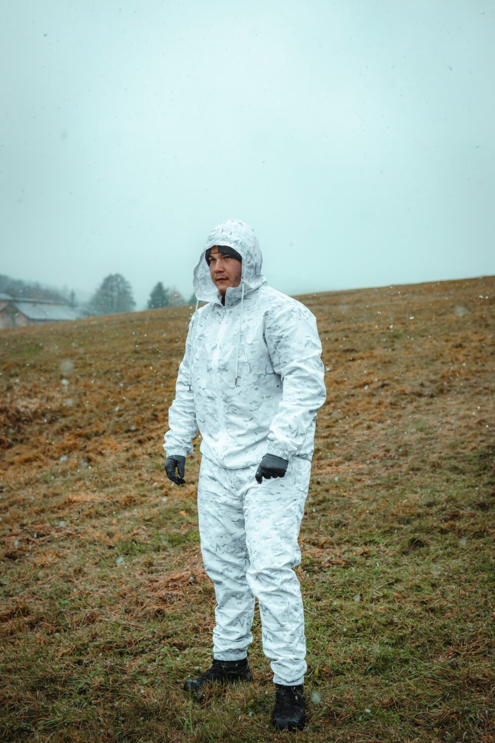 Winter camouflage waterproof coverall Gen. 2 - set