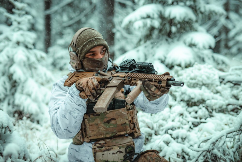 Winter camouflage waterproof coverall Gen. 2 - set