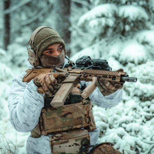 Winter camouflage waterproof coverall Gen. 2 - set