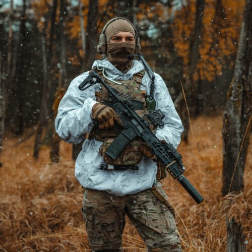 Winter camouflage waterproof coverall Gen. 2 - set