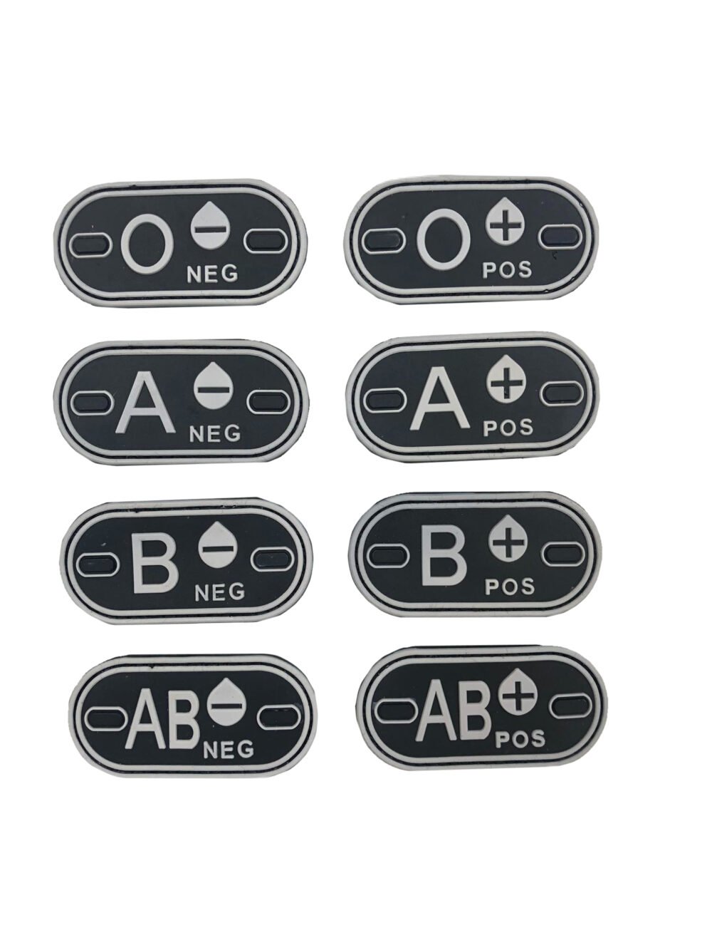 Blood patch B POS - TYPE D - black/white