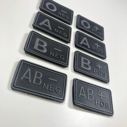Blood patch B NEG - TYPE A - black/grey