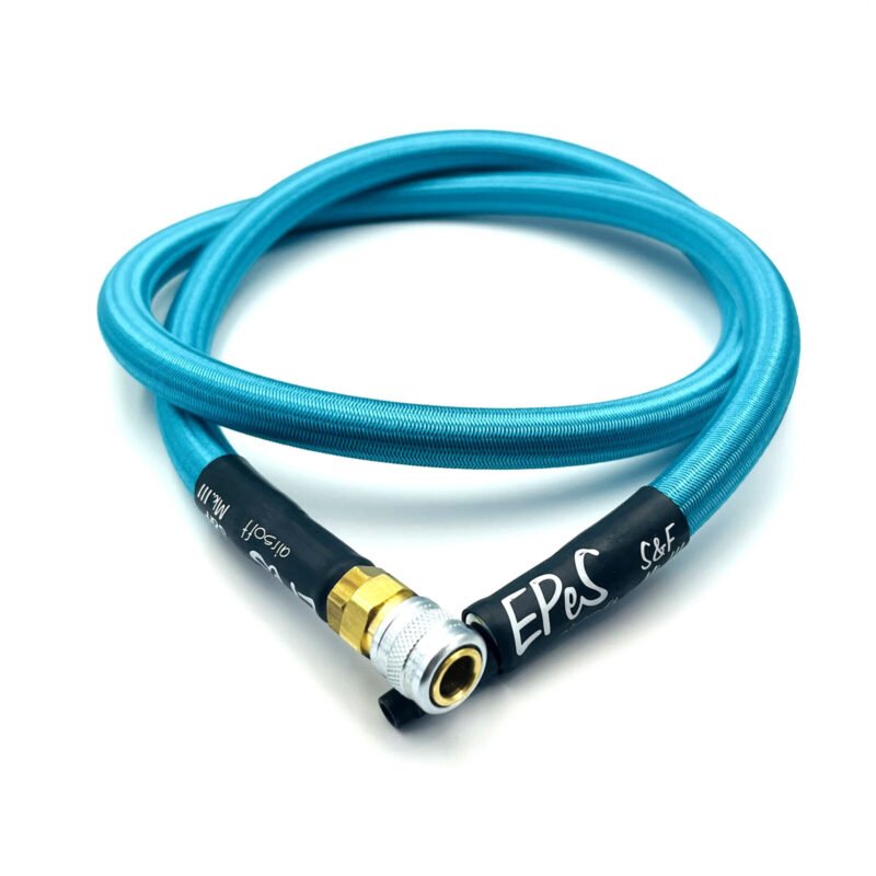 EPeS HPA S a F Braided Hose, 100cm, QD Foster - Ocean Blue
