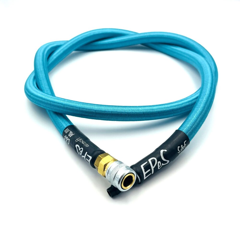 55652 EPeS HPA S a F Braided Hose, 115cm, QD Foster - Ocean blue