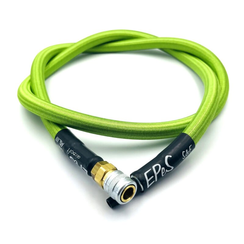 EPeS HPA S a F Braided Hose, 115cm, QD Foster - Fresh Green