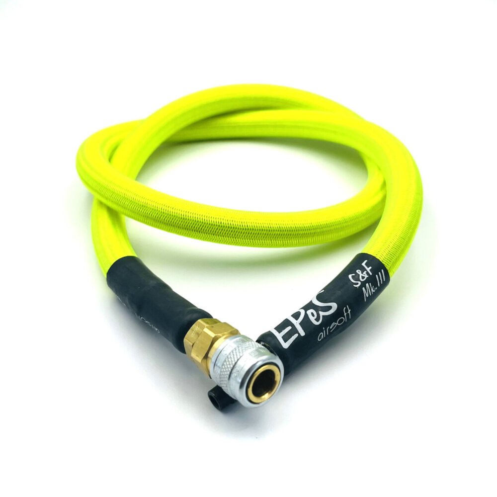 EPeS HPA S a F Braided Hose, 80cm, QD Foster - Neon Green