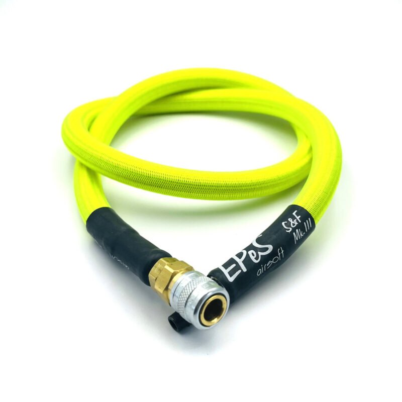 EPeS HPA S a F Braided Hose, 80cm, QD Foster - Neon Green