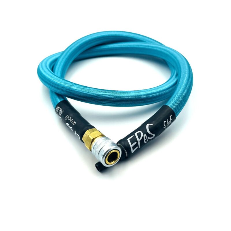 EPeS HPA S a F Braided Hose, 80cm, QD Foster - Ocean Blue