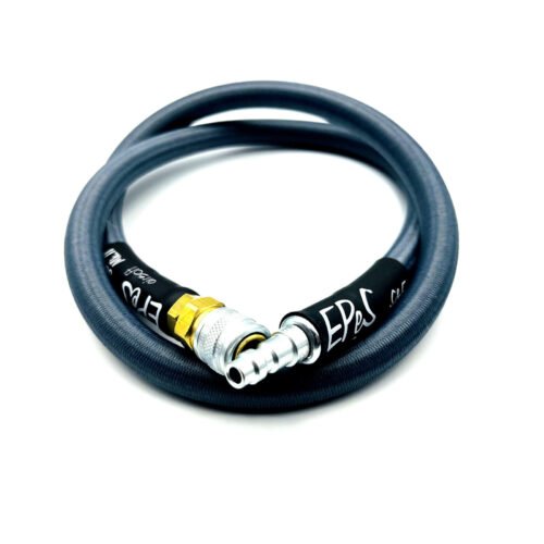 EPeS HPA S a F Braided Hose, 80cm, QD Foster - Steel Gray