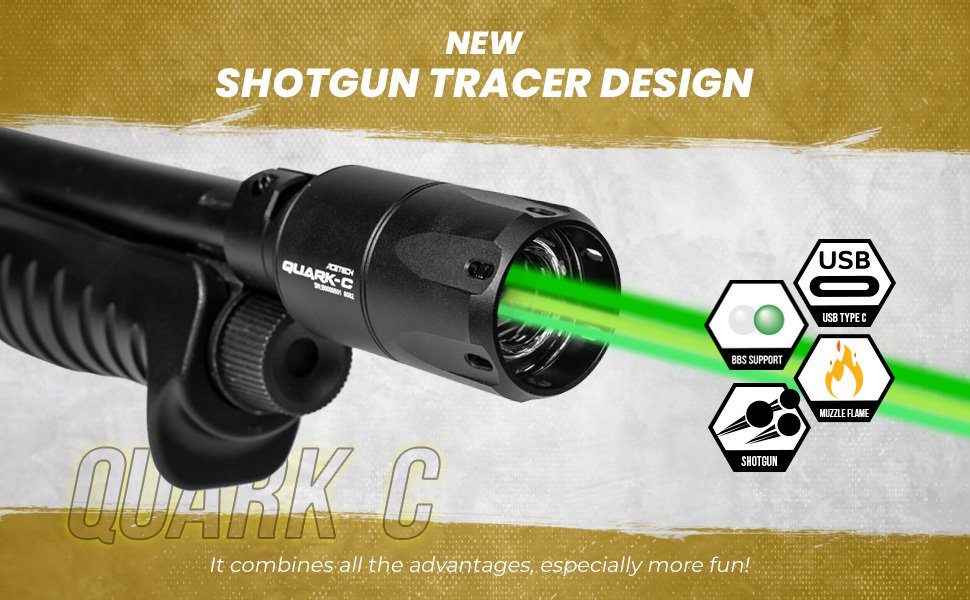 AceTech QUARK C (BLASTER) Shotgun Tracer Unit - Black