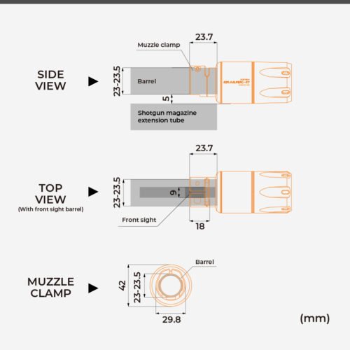 AceTech QUARK C (BLASTER) Shotgun Tracer Unit - Black