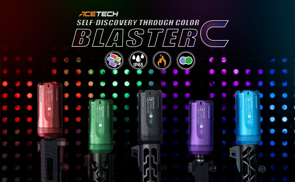 AceTech BLASTER C Tracer Unit with Muzzle Flame - Green