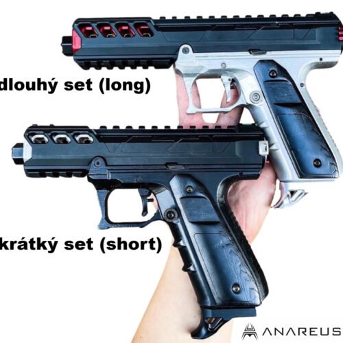 55788 CNC Upper set for AAP01 CTM FUKU-2 (Long) - Black/Red