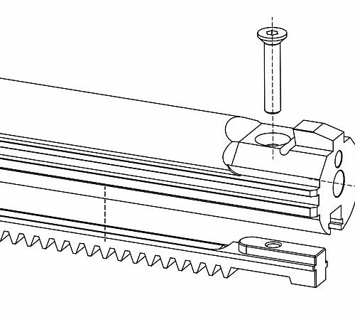 CNC piston for AA-12 Tokyo Marui