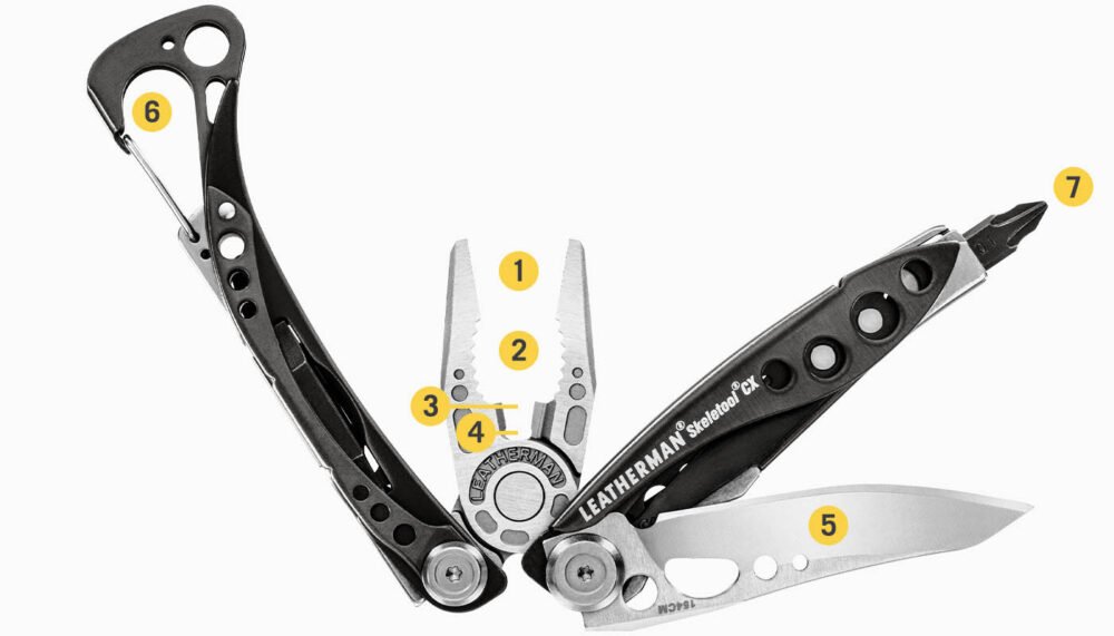 Leatherman Multitool SKELETOOL(R) CX - Silver / Black