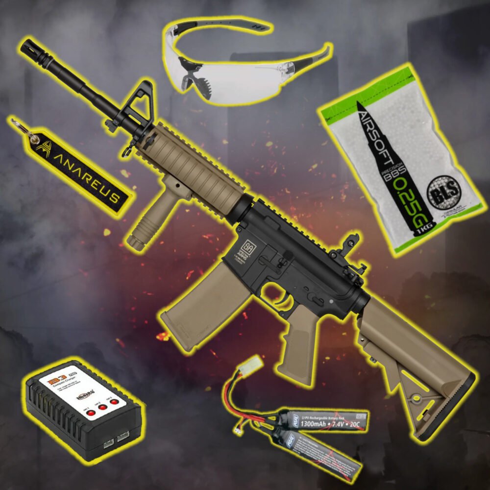 Starter Pack - M4A1 RIS (SA-C03 CORE(TM) HAL ETU(TM)) - Black/Tan